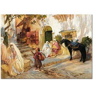 Frederick Arthur Bridgman Cezayir'de Sokak