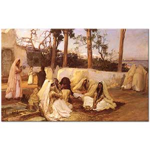 Frederick Arthur Bridgman Mezarlıkta Kadınlar, Cezayir