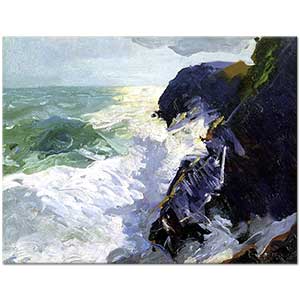 George Wesley Bellows Güneş ve Çarpan Dalgalar