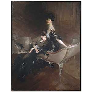 Giovanni Boldini Marlborough Düşesi ve Oğlu