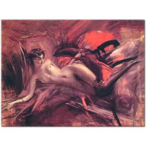 Giovanni Boldini Yatan Nü