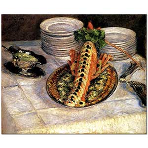 Gustave Caillebotte İstakozlu Natürmort