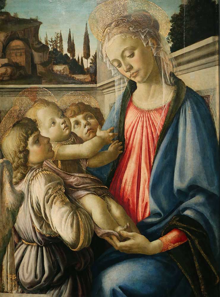 Sandro Botticelli Madonna Çocuğu ve İki Melek