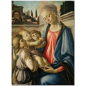 Sandro Botticelli Madonna Çocuğu ve İki Melek