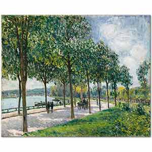 Alfred Sisley Ağaçlı Yol