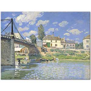 Alfred Sisley Villeneuve la Garenne Köprüsü