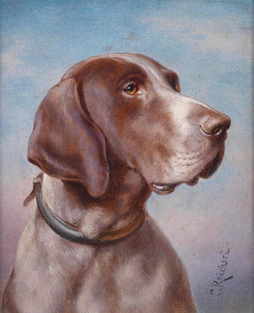 Carl Reichert Köpek Portresi