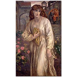 Dante Gabriel Rossetti Beatrice'i Selamlama