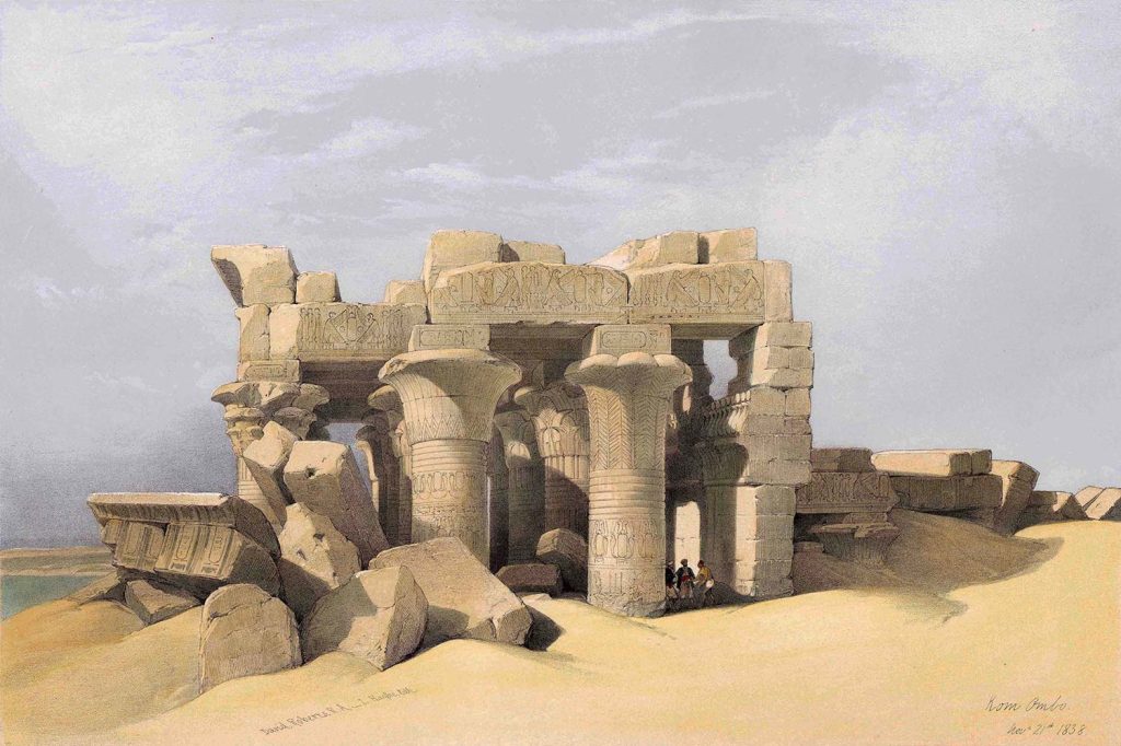 David Roberts Kom Ombo Kalıntıları