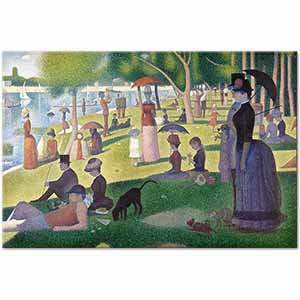 Georges Seurat Büyük Jatte Adasında Akşam Vakti