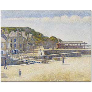 Georges Seurat Sahil Kasabası Port-en-Bessin