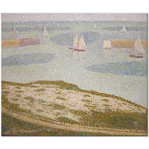 Georges Seurat Sahil Liman Girişi