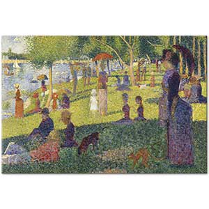 Georges Seurat Jatte Akşamı için Etüd