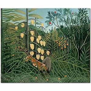 Henri Rousseau Kaplan ve Buffalo Savaşı