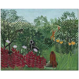 Henri Rousseau Ormanda Maymunlar