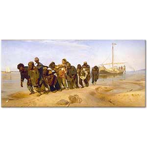 Ilya Repin Volga Kıyısında Taşıyıcılar