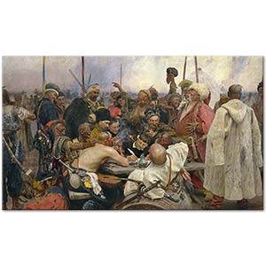 Ilya Repin Sappor Kazakları Anlaşma İmzalarken