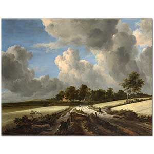 Jacob van Ruisdael Köy Yolu ve Tarlalar