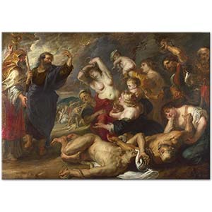 Peter Paul Rubens Sabinalı Kadınlar Yılan Yağmuru