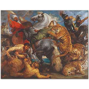 Peter Paul Rubens Kaplan ve Aslan Avı