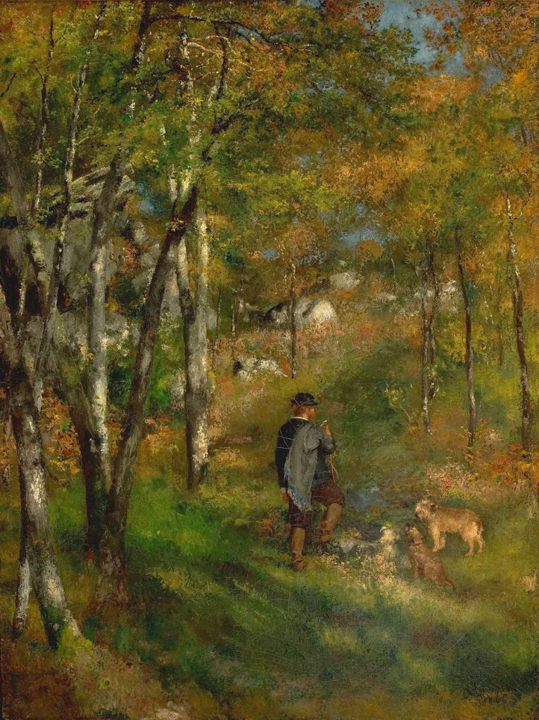 Pierre Auguste Renoir Genç Adam Fontainebleau Ormanında