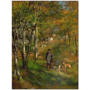 Pierre Auguste Renoir Genç Adam Fontainebleau Ormanında