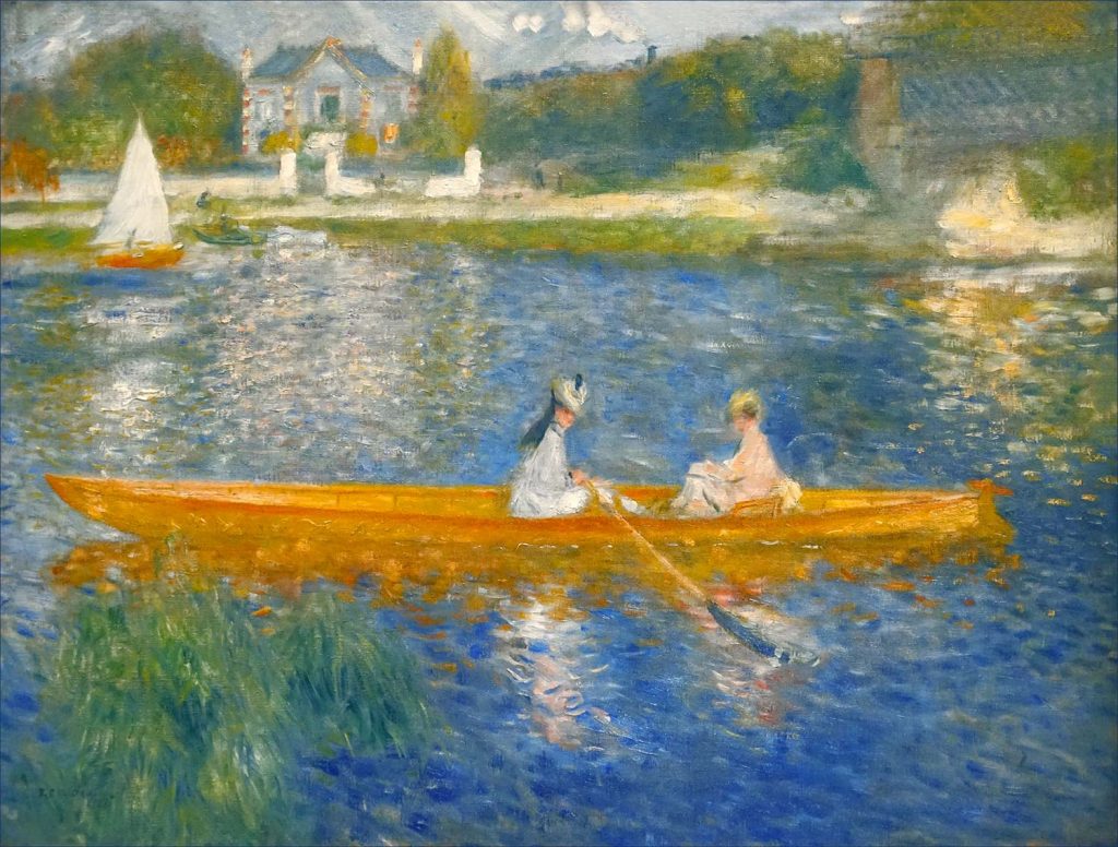 Pierre Auguste Renoir Sandalda iki Kadın