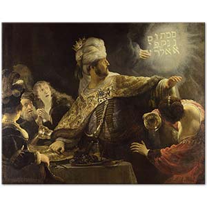 Rembrandt Belshazzar'ın Ziyafeti