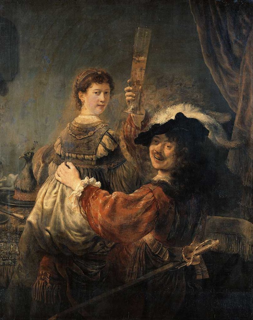 Rembrandt Genç Karısı Saskia ile