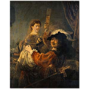 Rembrandt Genç Karısı Saskia ile