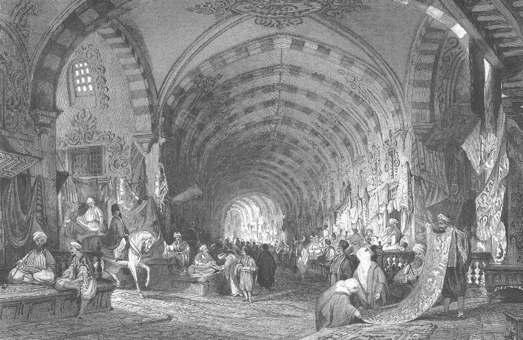 Thomas Allom Kapalıçarşı Gravürü