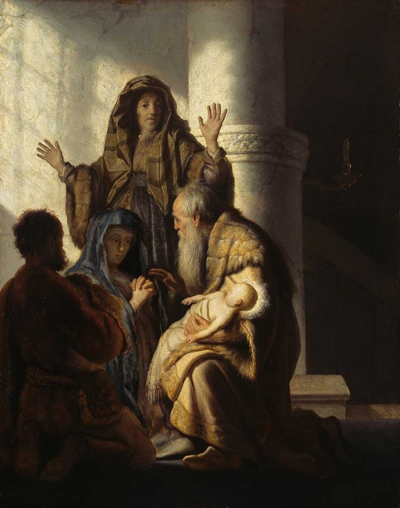 Rembrandt Dua, Simeon ve Anna