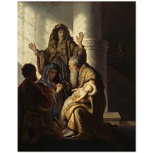 Rembrandt Dua, Simeon ve Anna