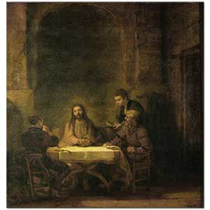 Rembrandt Emmaus'ta Yemek