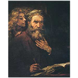 Rembrandt Evangelist Matthew