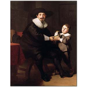 Rembrandt Jean Pellicorne ve Oğlunun Portresi