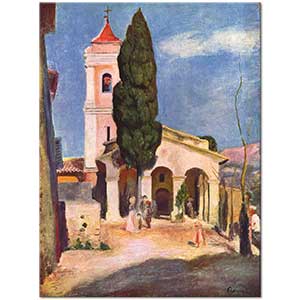 Pierre Auguste Renoir Cagnes Kilisesi