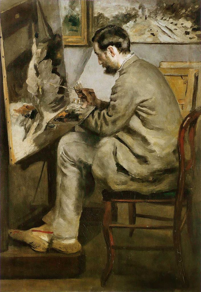 Pierre Auguste Renoir Frederic Bazille ve Sehpası