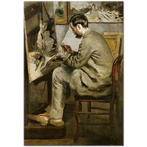 Pierre Auguste Renoir Frederic Bazille ve Sehpası