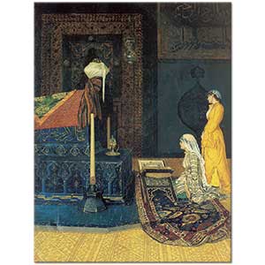 Osman Hamdi Türbe Ziyaretinde İki Genç Kız