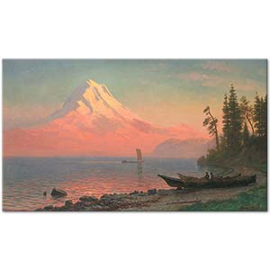 Albert Bierstadt Hood Dağı Oregon Manzarası