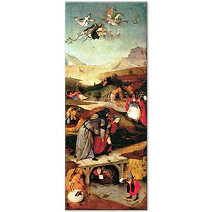 Hieronymus Bosch Aziz Anthony'nin Günaha Teşviki Sol Kanat