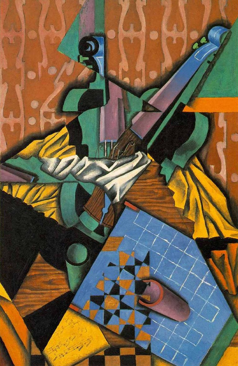 Juan Gris Dama ve Keman Tablosu istanbul sanat evi