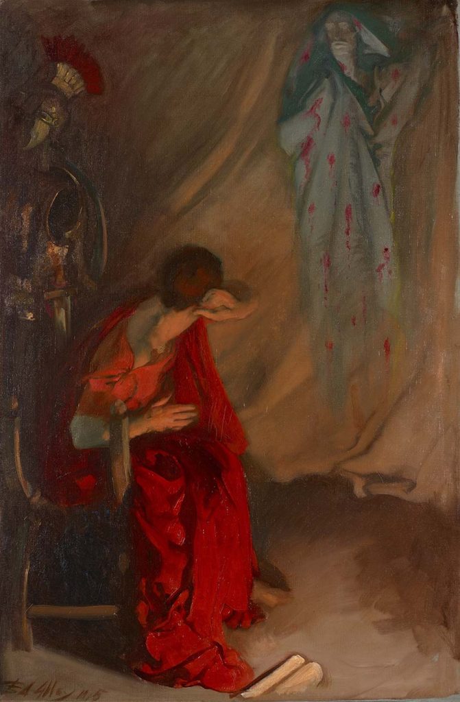 Edwin Austin Abbey Sezar'ın Hayaleti Brütüs'ün Çadırında