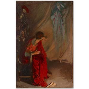 Edwin Austin Abbey Sezar'ın Hayaleti Brütüs'ün Çadırında