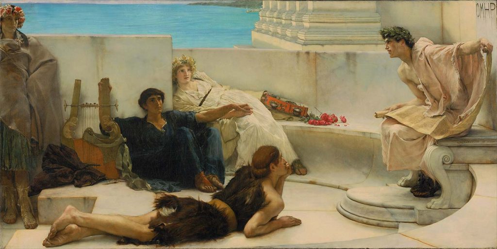 Sir Lawrence Alma-Tadema Homeros Okumak