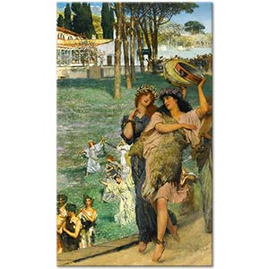 Sir Lawrence Alma-Tadema Ceres Tapınağı Yolunda