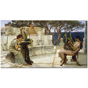 Sir Lawrence Alma-Tadema Sappho ve Alcaeus