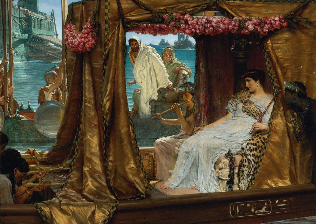 Sir Lawrence Alma-Tadema Antonius ve Kleopatra'nın Buluşması