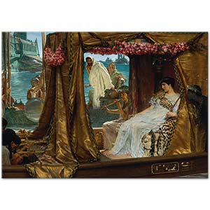 Sir Lawrence Alma-Tadema Antonius ve Kleopatra'nın Buluşması